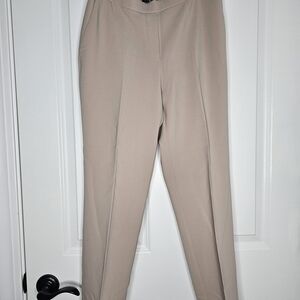 Theory Slim Tailored Ponte Trousers - Taupe